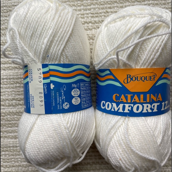 Bouquet Other - Catalina Comfort white acrylic yarn. 2 skeins